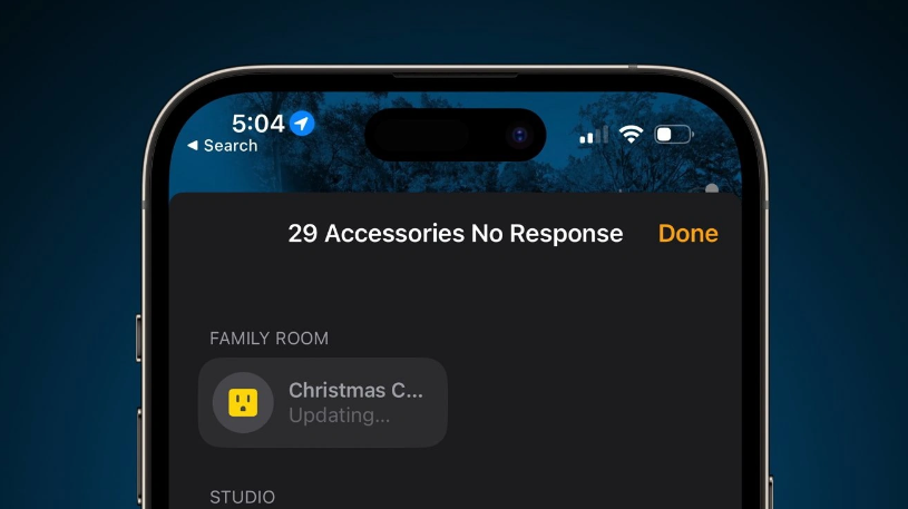 大成镇苹果手机维修分享iOS 16.2 用户升级 HomeKit 时卡死怎么办 
